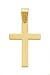 14K LARGE STAMPED CROSS FITS 2MM