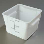 White Square Food Storage Container - 10 Quart