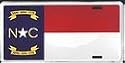 North Carolina State Flag License Plate