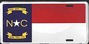North Carolina State Flag License Plate