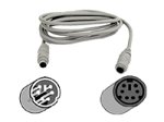 Belkin Pro Series PS/2 Mouse and Keyboard Extension Cable - Keyboard / mouse extender - 6 pin PS/2 (F) - 6 pin PS/2 (M) - 3 m