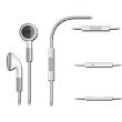 * Écouteurs Apple avec télécommande micro pour Iphone 3G/3GS 4 *
