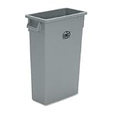 Waste Container, 23 Gallon, 16-3/4"x9-1/2"x30", Gray