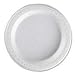 GJO10327 - 6 Plastic Round Plates, Reusable/Disposable, 125/PK, White