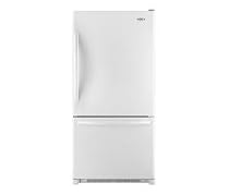 Whirlpool White Bottom Freezer Refrigerator