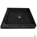 4848CDL Double Curb 48x48 Shower Pan with Left and Front