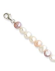 Sterling Silver Multicolored Cultured Pearl Earring/Bracelet/Necklace Set - QST160