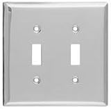 STANLEY HARDWARE Chrome Double Switchplate