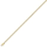 9ct Premium Quality Curb Anklet 9.5in/23.5cm. Beautiful presentation gift box and anonymous outer packaging. Money back if not 100% delighted