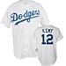 Jeff Kent White Majestic MLB Home Replica Los Angeles Dodgers Jersey
