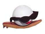 Surfer Gal Antenna Ball Topper