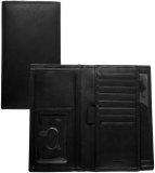 Fossil - Accessories - Chicago Checkbook Wallet - Mens Leather Checkbook Wallet (Color: Black)