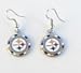 Pittsburgh Steelers Enameled NFL Team Logo Dangle Earrings (S)