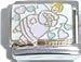 Clearly Charming Angel with Hearts Italian Charm Bracelet Link