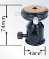 Fotomate Tripod Monopod Ballhead (H26) for Sony camcorder