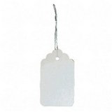 Twine Strung Marking Tags, 3-1/4x1-15/16, White, 1000/Box AVE12200