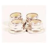 Racers Edge 5mm Reverse Thread Flanged Aluminum Nylock Nut (4) Silver RCE10295S by Racers Edge