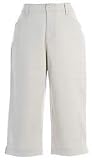 Petite Lee Flat Front Stretch Capris