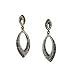 14K Yellow Gold Diamond and Brown Diamond Earring