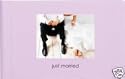 JUST MARRIED wedding photo album holds 24 6x4" pictures