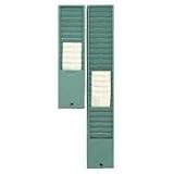 ACP810107000 Time Card Rack, 4-3/8x31-1/8x1-3/4, 25 Pockets, Green