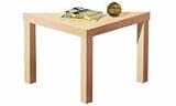 TRIANGULAR CHUNKY BEECH PVC VENEER SIDE TABLE