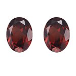 4.56 Cts of 9x7 mm Oval Matching Loose Garnet (2 pcs set) Gemstones