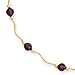 14k Amethyst Crystal Bead 2 Inch Extension title=