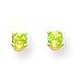 14k 3mm Peridot Earrings