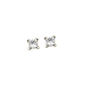 1 2 ct. tw. Diamond Solitaire Earrings in 14K Yellow Gold by 