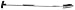 Draper 54562 Expert 940mm Stainless Steel Long T-Handled Hand Trowel
