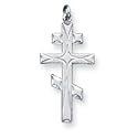 Sterling Silver Eastern Orthodox Cross Pendant