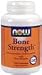 Mycrocrystalline Hydroxyapatite (MCHA)is a natural compound that makes up the crystalline matrix of bone and teeth, and is the substance that gives them their rigidity. MCHA is a highly absorbable Calcium and Phosphorus, which are the major mineral components of bone. NOW® Bone StrengthTM is a comprehensive bone support product providing 4 g (4,000 mg) of MCHA. It also contains Magnesium and Trace Minerals, as well as Vitamins C, D and K to aid in the synthesis and maintenance of bone tissue.*:Serving Size: 6 Capsules::Servings per Container: 20::Suggested Use: As a dietary supplement, take 6 capsules daily, divided in 1 - 3 doses, preferably with meals.::Other Ingredients: Cellulose, Gelatin (capsule), Magnesium Stearate, Stearic Acid and Silica.::Warnings: Please discard the inedible freshness packet enclosed.::Disclaimers: *This statement has not been evaluated by the FDA. This product is not intended to diagnose, treat, cure or prevent any disease.