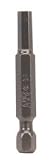 Apex Hex Power Bit, 3/16, 1/4 Hex Drive, 1 15/16 OAL