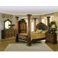 Montecito II Eastern King Bedroom 5PC Set: Includes King Size Bed, Dresser and Mirror,... by Toscana Home Interiors
