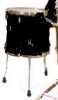 HB Drums GoldRush BlackGold 18x16x16 Lug Gold Hardware Birch Floor Tom