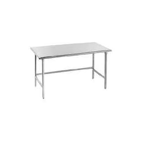 Advance Tabco 14-Gauge Stainless Steel Top - Flat Top w/ Open Base - Model TSS-363