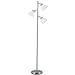 3 Light Tree Lamp, Satin Nickel