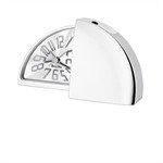 Bulova B2633 Tempo Silverplate Travel Alarm Clock