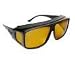 Fit Overs Sunglasses - The Large Classic Sports Collection Sunglasses Designed to Be Worn Over Frames Not Exceeding 143mm X 51mm - Matte Black Frame/polarized Trilenium Gold Lens