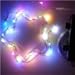 E-Age Battery Operated 20 LED String Lights on Silver Wire 7ft Long. For Use in Floral Arrangements Party, Wedding Decorating and More (Multicolor)