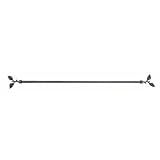Review Manual Woodworkers  / Rust-Finish Metal Rod with Double-Leaf Finials