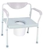 McKesson Performance Commode 3 In 1 Extra Wide With Back - Model 16-7843