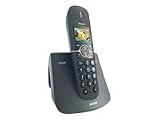 Philips CD6401B/02 Schnurloses DECT-Telefon mit Display- und Tastaturbeleuchtung, polyphonen Klingelt�nen und Farbdisplay - 