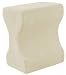 Contour Memory Foam Leg Pillow (Ecru) (10"H x 8"W x 6"D)