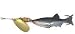 Mepps Comet Mino Size: #2 (1/4 oz.); Color: Gold