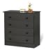 4 -drawer Chest In Black Finish By Prepac Furniture Image