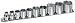 Armstrong 15-370 10pc 3/8 Drive 6pt Fractional Socket Set