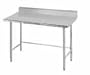Advance Tabco 16-Gauge Stainless Steel Top - w/ Backsplash & Open Base - Model TKMS-243