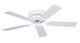 Emerson Fans CF704SWW Snugger 42 Fan - Appliance White Hugger Ceiling Fan 42 Blades